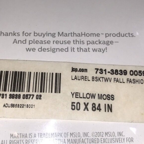 Pair MARTHA WINDOW  Grommet Panel 50” X 84"  Yellow Moss - Picture 5 of 5